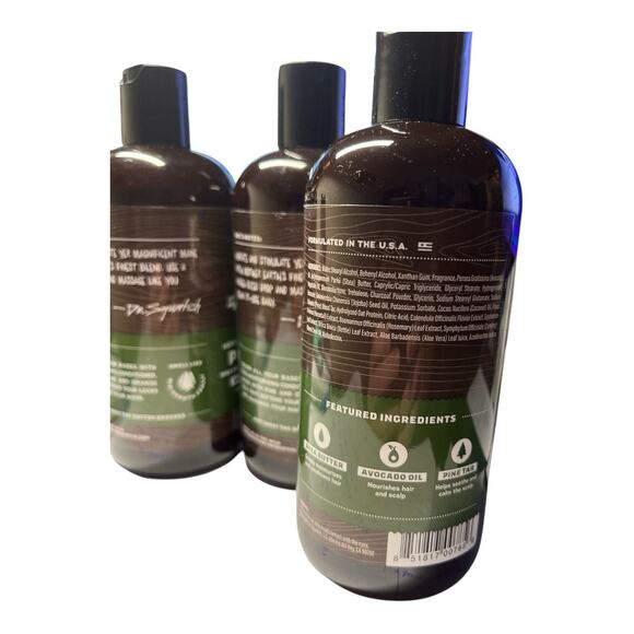 (3 Pack) Dr. Squatch Pine Tar Men’s Natural Conditioner 11.5oz – NEW/SEALED - Picture 3 of 3